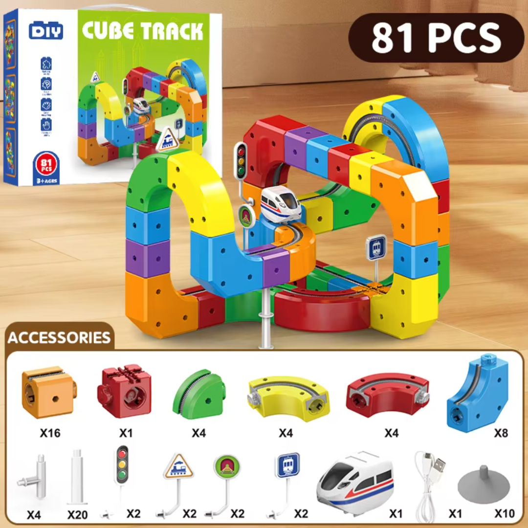 RailGrid™ Builder Set - Magnetic Electric Railway Builder