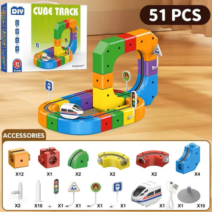 RailGrid™ Builder Set - Magnetic Electric Railway Builder