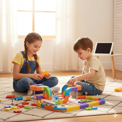 RailGrid™ Builder Set - Magnetic Electric Railway Builder