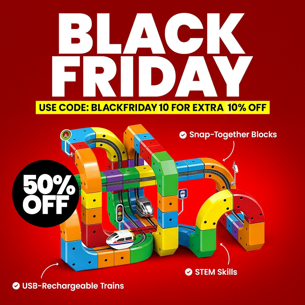 RailGrid™ Builder Set - Magnetic Electric Railway Builder