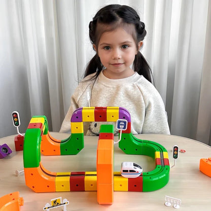 RailGrid™ Builder Set - Magnetic Electric Railway Builder